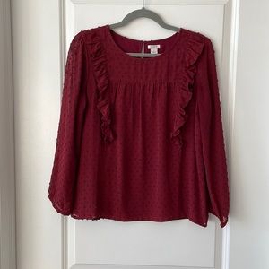J crew long sleeve blouse